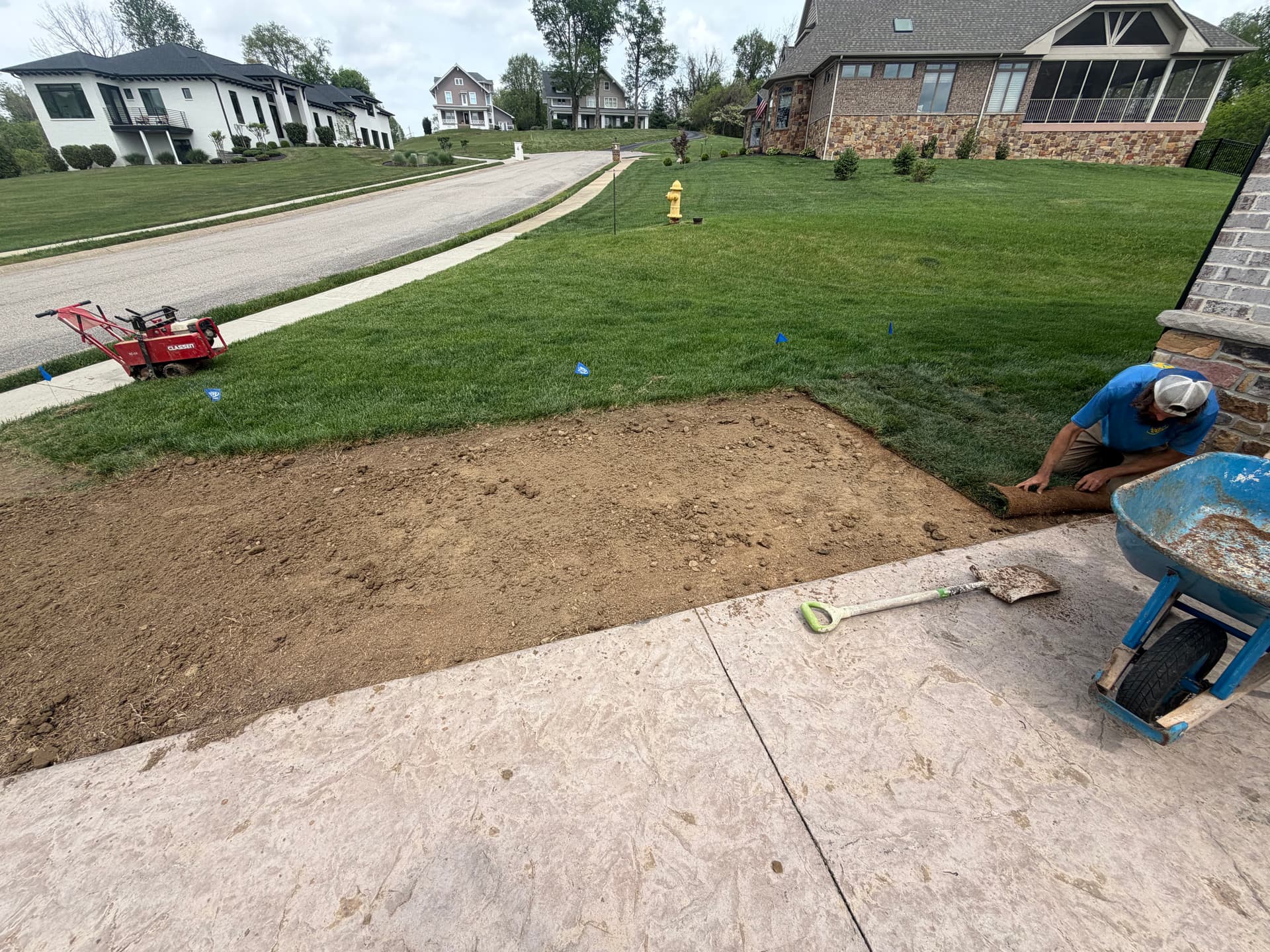 Gallery photos for Removing Bermuda Grass and Installing Tall Fescue Sod: Image #1